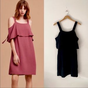 XS Wilfred Ellipse Black Cold Shoulder Dress